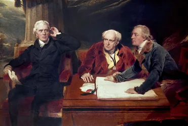Sir Francis Baring, banchiere e direttore della Compagnia delle Indie Orientali, con i suoi associati